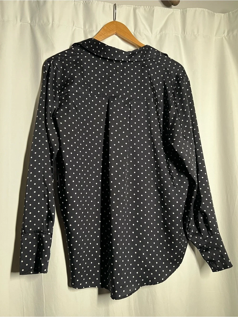 H&M Black Blouse with White Polka Dots - Picture 4 of 4